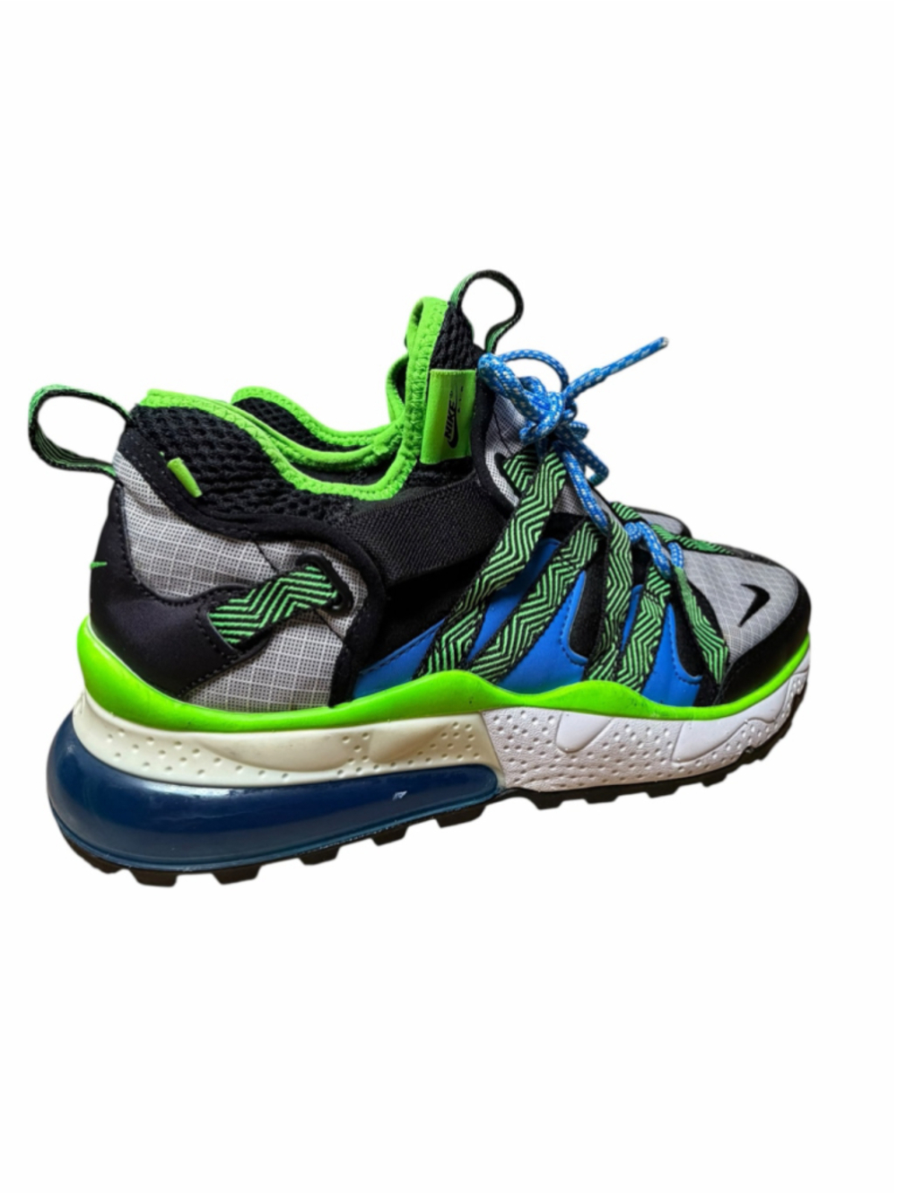 Nike Air Max 270 Bowfin Sprite Blue Green Trail Sneakers Men’s Size 9 US - Picture 4 of 11